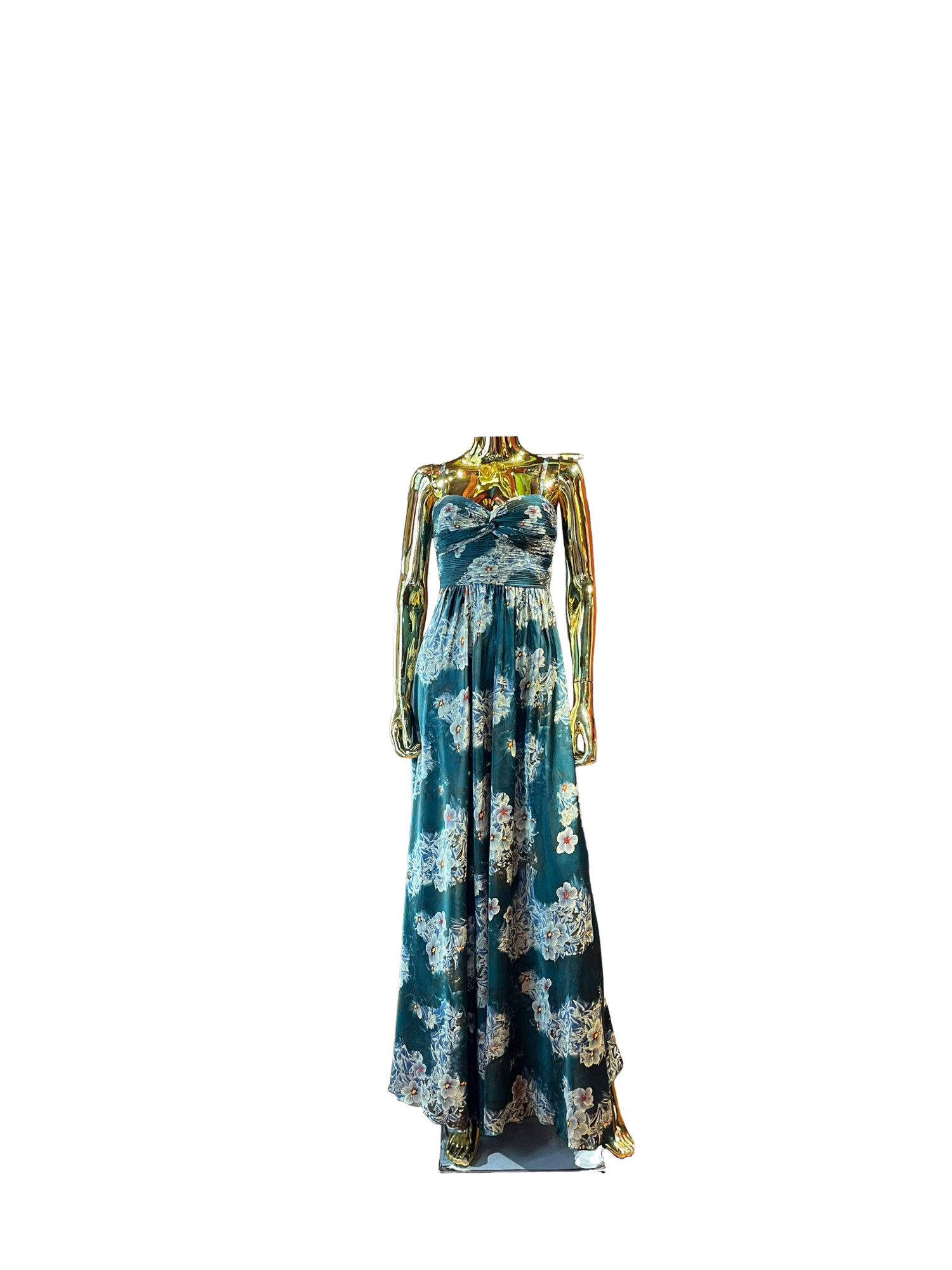 V-Neck Floral Maxi Dress