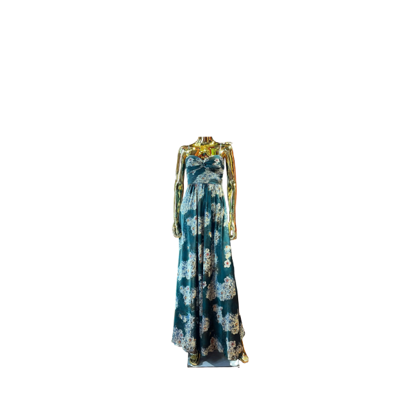 V-Neck Floral Maxi Dress